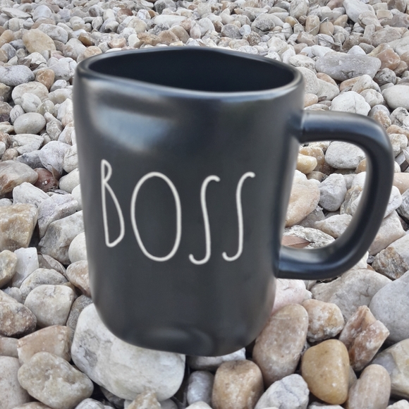 BOSS Mug Rae Dunn Ceramic Coffee Cup Gift Idea Farmhouse Boho Home Decor - Picture 1 of 8